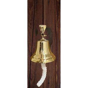 Campana de barco náutico pulido de oro alto Artículos de decoración de pared de latón Campanas colgantes Decoración DE BODA Artesanía Campana de puerta hecha a mano - Product Image 1
