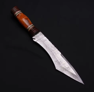 Cuchillo de Caza de Acero de Damasco Hecho a Mano PRESTIGE BLADES, Venta al por Mayor, Personalizado, de Alta Calidad, Servicio OEM/ODM, Mango de Madera - Product Image 5