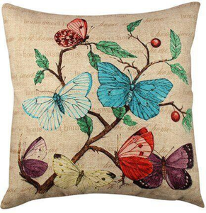 Housses de coussin de décoration intérieure de luxe Taies d'oreiller de coussin florales lavables avec des fleurs colorées personnalisées pour les housses décoratives de canapé - Product Image 1