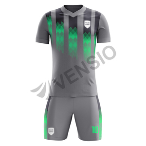 เสื้อเจอร์ซีย์ฟุตบอลสำหรับผู้ชายผู้หญิงแบบปรับแต่งได้เสื้อผ้า100% พิมพ์ซับลิเมชันผ้าโพลีเอสเตอร์คุณภาพสูง - Product Image 1