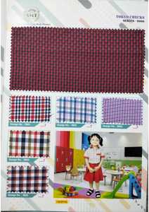 Barato Poly Cotton Check Plaid Shirt Tela Hilo teñido Uniforme escolar Textil para la exportación - Product Image 6