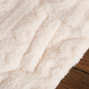 Veste en polaire tricotée pour filles, mode automne/hiver, pour enfants et adolescents, chaude, fermeture éclair sur le devant, col montant, polyester, non extensible - Product Image 5