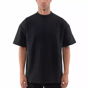 Custom Design Oversized Heavyweight Plain Casual Fitness T-<b>Shirt</b> Customized Boxy Fit T-<b>Shirt</b> For <b>Men</b> - Product Image 3