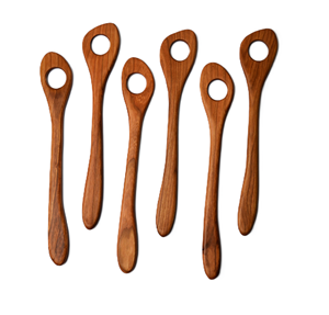 Wholesale Elegant Handicrafts <b>Wood</b> Spatula <b>Spoon</b> <b>Cooking</b> 4 Pieces & With Designer Handle Teak Utensils Set <b>Wood</b> Spatula - Product Image 3