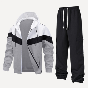 Ensemble de survêtement sportif pour homme, survêtement de qualité, costumes d'automne, 2 pièces, sweat-shirt + pantalon, tenue de sport, vêtements de mode masculine, survêtement à capuche - Product Image 2