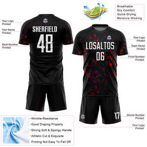 เครื่องแบบฟุตบอลผู้ผลิตผ้าพรีเมี่ยมแห้งเร็วเสริมการก่อสร้างและเงางามแบบมืออาชีพ - Product Image 5