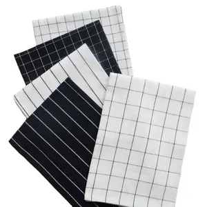 Commercio all'ingrosso asciugamani KitchenTea 100% in cotone Multi-Check OEM personalizzati ad alta assorbenza set di 5 pezzi da Pakistan