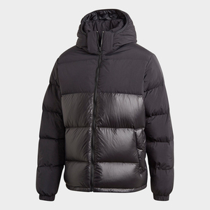 Manufactures High Quality Customized Hooded Windproof Breathable <b>Canvas</b> Stand Collar Winter Men's Puffer <b>Jackets</b> Front OEM - Product Image 3