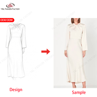 Robe de travail de luxe sur mesure en soie pure à 100 %, personnalisable, pour le bureau et les occasions formelles