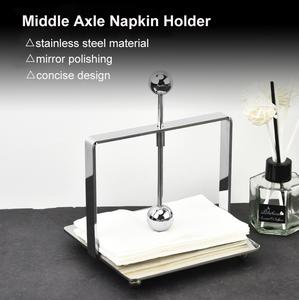 Porta Servilletas de Bar Premium de Acero Inoxidable con Varilla de Presión, Agarre Seguro, Base Pesada, Diseño Moderno para Mesa de Hogar, Bar o Restaurante - Product Image 4