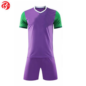 Uniforme de football pour enfants et adultes Maillots de football français Dernière conception Les hommes portent un maillot de football à transfert de chaleur de bonne qualité - Product Image 2