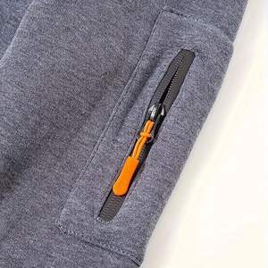 Sweat-shirt tactique pour hommes Pull à capuche zippé et solide Poches d'entraînement Running Active Made Fleece Fabric Sports industry - Product Image 3
