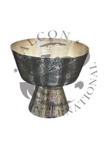 Plat à riz rond en bois et métal, couleur et logo personnalisés, durable, moderne, luxueux, pour mariage, fête, usage domestique, excellente qualité, fait à la main - Product Image 4