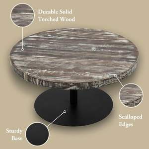 NUEVO Soporte de pastel con BASE DE METAL SUPERIOR DE MADERA con diseño de pétalos delicados Ideal para decoración de fiestas en el jardín Presentación de postres top de nuevo estilo - Product Image 6