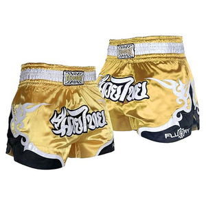 Usine fournisseur OEM personnalisé Muay Thai Shorts unisexe Sublimation Applique broderie Arts martiaux troncs coup de pied de boxe 100% - Product Image 4