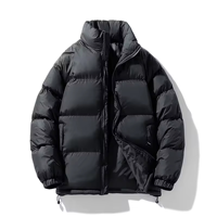 Blouson d'hiver vintage pour homme, coupe-vent, séchage rapide, respirant, fermeture éclair intégrale, col montant, design bulle, en coton douillet