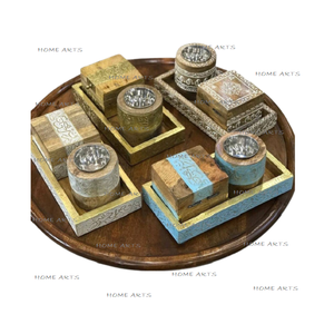 เครื่องเผาธูปไม้ mabkhoor พร้อมถาดและกล่องธูปหอมออกแบบโบราณขนาดและรูปร่างที่กำหนดเอง - Product Image 1