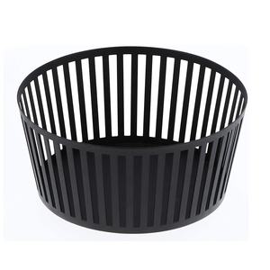 Corbeille à fruits structurée à rayures Maisons modernes Articles de service noirs modernes essentiels Paniers de rangement pour fruits et légumes Top tendance - Product Image 1