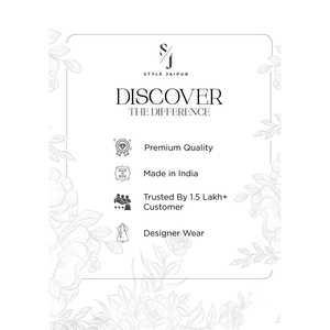 Robe Anarkali en coton brodé blanc cassé Collection de robes élégantes - Product Image 1