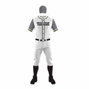 Nouveaux vêtements de sports d'équipe personnalisés Uniforme de baseball de haute qualité avec manches courtes de couleurs unies - Product Image 1
