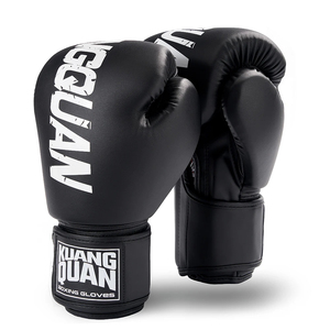 ถุงมือชกมวยหนัง PU ระดับพรีเมียม MMA สำหรับฝึกซ้อมคิกบ็อกซิ่ง ระบายอากาศได้ดี กันน้ำ บุฟองน้ำความหนาแน่นสูง สำหรับออกกำลังกายในยิม - Product Image 3