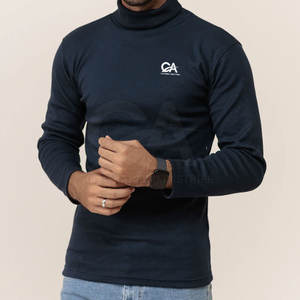 2025 pas cher prix léger hommes cou Jersey marque privée hommes cou Jersey grande taille hommes cou Jersey - Product Image 3