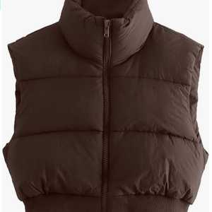 Chaqueta Acolchada de Poliéster Informal con Cremallera, Impermeable y Cortavientos, de Lana para Mujer, para Otoño e Invierno, con Logotipo Personalizado OEM - Product Image 3