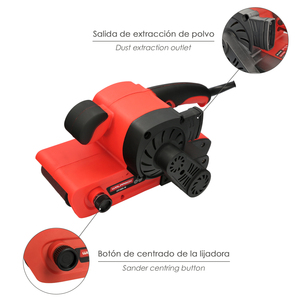 Levigatrice a Nastro da 800 Watt Con sacco per l'estrazione della polvere - Product Image 3