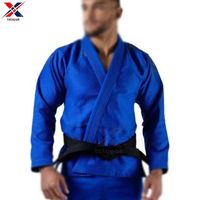 Ensembles de kimonos BJJ unisexes en polyester et coton pour adultes, arts martiaux, tissu extensible anti-rétrécissement 380g, logo imprimé numériquement sur le devant, OEM