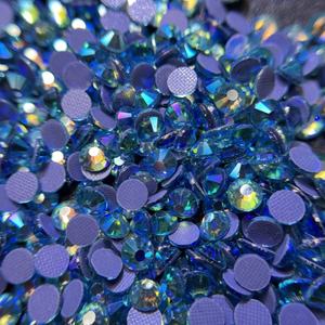 China Factory Siam <span class=keywords><strong>AB</strong></span> Crystal Hotfix Rhinestones SS20/5mm Flatback Rhinestones para ropa zapatos artesanías - Product Image 6