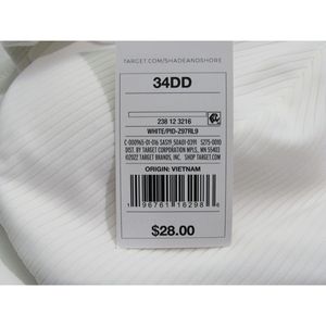 Shade & Shore Top Bikini a Costine Lungo da Donna con Scollo a V, Personalizzabile con Logo, Monokini, Costume da Bagno Estivo da Spiaggia, Taglie XS-XL, Bianco 34DD - Product Image 6