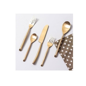 Ensemble de couverts en laiton massif le plus vendu de 5 pièces pour la cuisine ensemble de couverts de conception moderne pour restaurant maison hôtel - Product Image 4