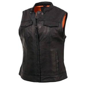 Gilet en cuir d'hiver décontracté de vente chaude Design personnalisé Durable et respirant-Nouvelle arrivée au prix de gros Gilet 5 dimensions - Product Image 2