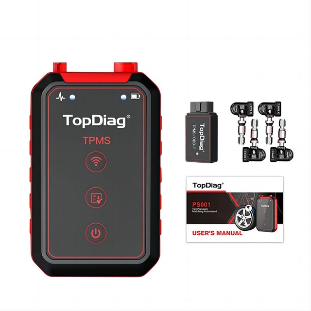 TopDiag PS001 TPMS Sensor Solution Programmable Universal OBD Scanner for Cars 315MHz Tire Pressure Monitoring System (TPMS)