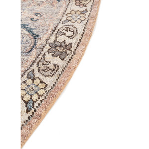 Alfombra de Lana Anudada a Mano Someplace in Time, Patrón de Medallón Rojo y Naranja EA-3006 para Uso Doméstico - Product Image 4