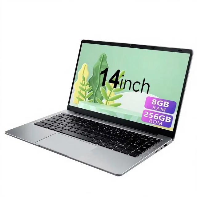 Windows 11 Office Laptop 14 Inch Intel N3350 8GB RAM 256GB SSD WiFi Bluetooth Portable Computer for Business Work