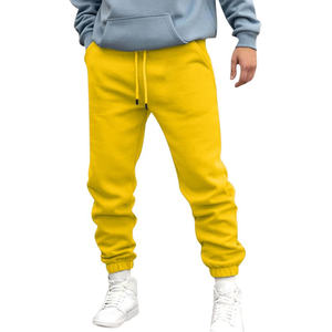 Pantalon de jogging pour homme, streetwear décontracté, imperméable, anti-boulochage, poids moyen, logo personnalisé, coupe ajustée, polyester lavé - Product Image 5