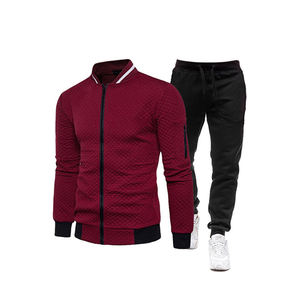 Chándal de algodón 100% para hombre, conjunto de pantalones de chándal con etiqueta personalizada, Jersey estampado con capucha y pantalones de chándal, conjunto de Jogger - Product Image 1