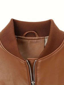 Veste bomber pour homme, logo personnalisé OEM ODM, automne/hiver, épaisse et chaude, décontractée, confortable, service direct - Product Image 3