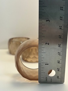 Anneaux de serviette en acrylique de haute qualité, artisanat, design classique, maison, jardin, table à manger, couleur personnalisable, en stock, durable - Product Image 2