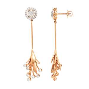 Boucles d'oreilles élégantes en or 18 carats Lasna de luxe avec diamants éblouissants - Product Image 2