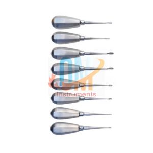 Ensemble d'ascenseur de racine dentaire en acier inoxydable ailé OMI Instruments de chirurgie dentaire de base vétérinaires de haute qualité - Product Image 6