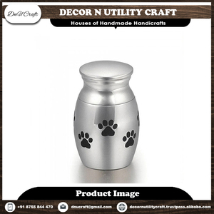 Handcrafted European Style Brass Cremation Urn Personalised Metal <b>Vase</b> for Human Pet Ashes Decorative <b>Memorial</b> Antique Design - Product Image 2