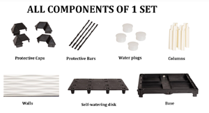 Singer-cama de jardín elevada, maceta de plástico autoportante inteligente, decoración para jardín - Product Image 4