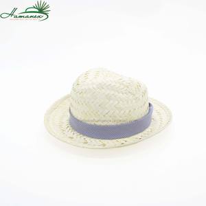 Offre Spéciale 2024 Chapeau Sombrero brodé à carreaux en paille blanche avec texture bleue (pour adultes) Modèle HA259 Travel - Product Image 3