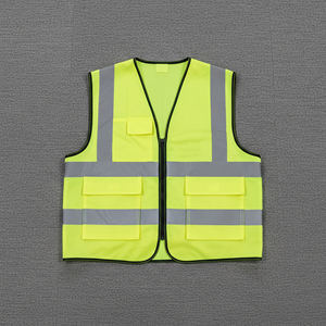 Chaleco de Seguridad Reflectante de Alta Visibilidad ANSI Clase 2, Ajustable, de Malla, para Trabajadores de la Construcción, Impermeable, con LED Intermitente, Personalizable - Product Image 3