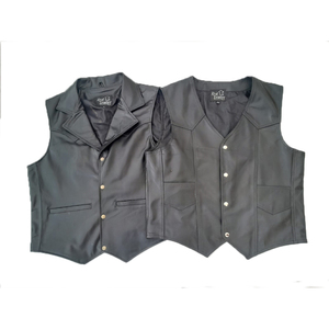 เสื้อกั๊กหนังสำหรับผู้ชาย, เสื้อกันกระสุนแบบลำลองกลับด้านได้เสื้อขี่มอเตอร์ไซค์ผ้าใยสังเคราะห์ระบายอากาศได้ดีกันน้ำฤดูหนาวจำนวนจำกัด2024 - Product Image 6