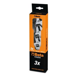 BETA Lot de 3 clés à molette avec échelles chromées - Product Image 1