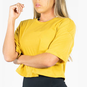 Derniers modèles de t-shirts Slim Fit pour femmes à vendre Crop vierges Tops pour femmes de toutes les couleurs et tailles - Product Image 5