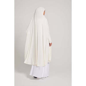 Off White Premium Jersey Prière Abaya Vêtement Traditionnel Musulman Accessoire - Product Image 4